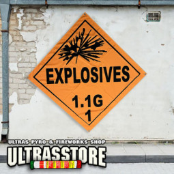 EXPLOSIVE 1.1G Banner 150x150cm