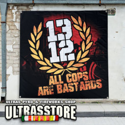 ACAB ALL COPS ARE BASTARDS Banner 150x150cm