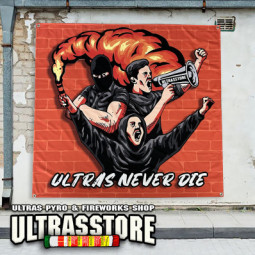 ULTRAS NEVER DIE Banner 150x150cm