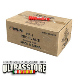 BOX PF-1 RED HAND FLARE x 150