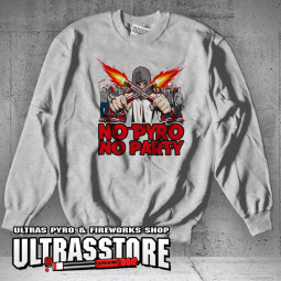 NO PYRO NO PARTY - GREY