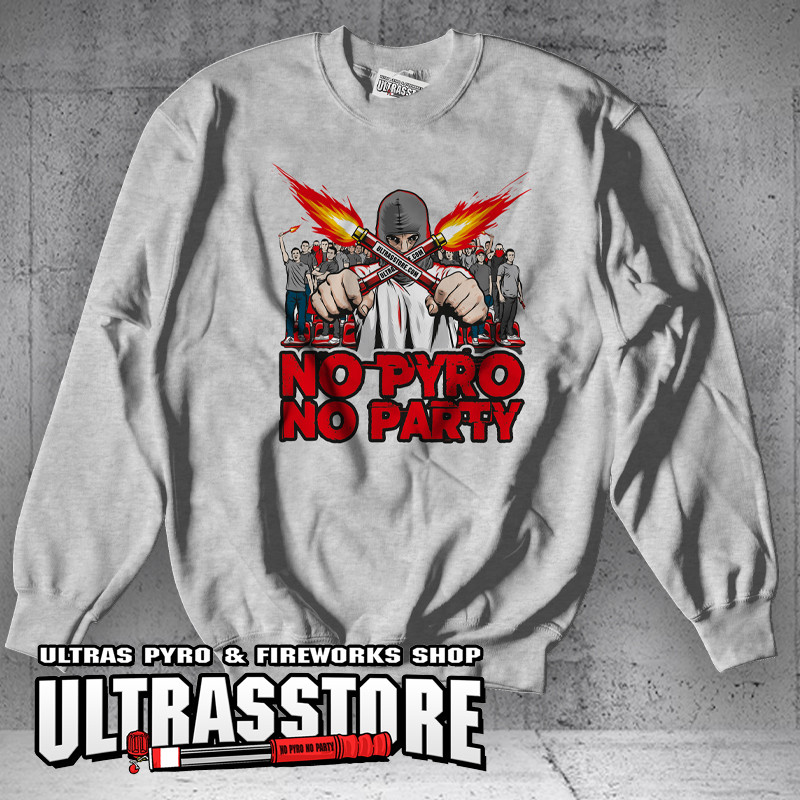 NO PYRO NO PARTY - GREY