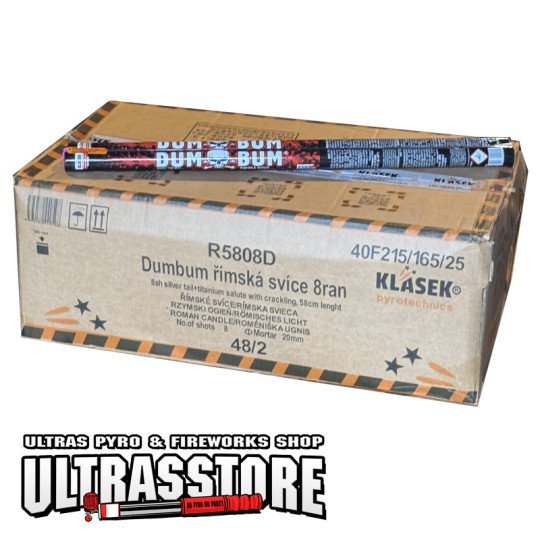 DUM BUM ROMAN CANDLES R5808D X 96 pcs