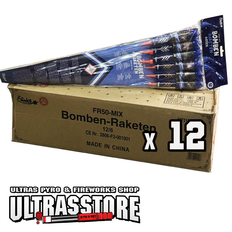 BOMBEN RAKETEN FR50-MIX ( 12 PCS )